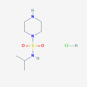 molecular formula C7H18ClN3O2S B1431879 N-(propan-2-yl)piperazine-1-sulfonamide hydrochloride CAS No. 1797350-44-7