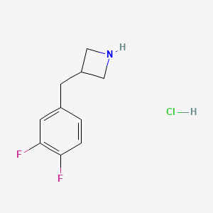 molecular formula C10H12ClF2N B1431881 3-[(3,4-Difluorophenyl)methyl]azetidine hydrochloride CAS No. 1803582-01-5