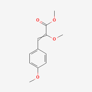 molecular formula C12H14O4 B14318819 Methyl 2-methoxy-3-(4-methoxyphenyl)prop-2-enoate CAS No. 113337-48-7