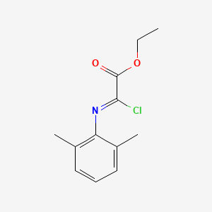 molecular formula C12H14ClNO2 B14318820 Ethyl (2Z)-chloro[(2,6-dimethylphenyl)imino]acetate CAS No. 112547-79-2