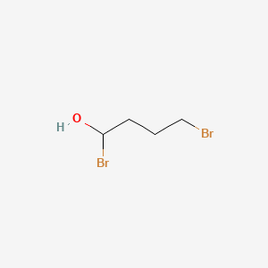 molecular formula C4H8Br2O B14318901 1,4-Dibromobutan-1-OL CAS No. 112367-98-3