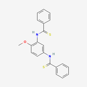 molecular formula C21H18N2OS2 B14318937 N,N'-(4-Methoxy-1,3-phenylene)dibenzenecarbothioamide CAS No. 105612-80-4