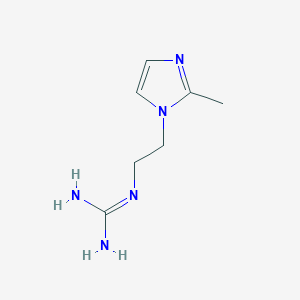 molecular formula C7H13N5 B14318980 N''-[2-(2-Methyl-1H-imidazol-1-yl)ethyl]guanidine CAS No. 111965-49-2