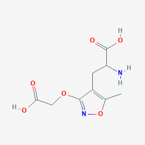 molecular formula C9H12N2O6 B143190 AMOA NON-NMDA GLUTAMATE RE CAS No. 130146-18-8