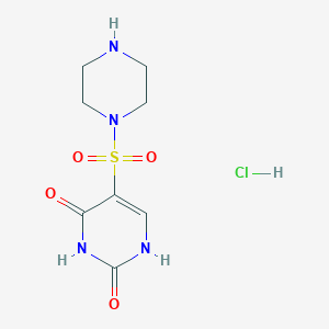 5-(Piperazine-1-sulfonyl)-1H-pyrimidine-2,4-dione hydrochloride