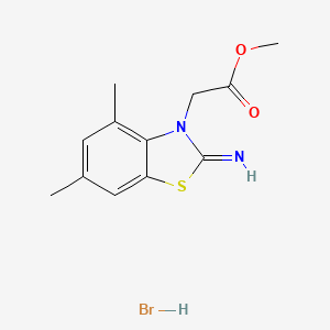 methyl 2-(2-imino-4,6-dimethylbenzo[d]thiazol-3(2H)-yl)acetate hydrobromide