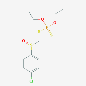 molecular formula C11H16ClO3PS3 B143191 Carbofenothion sulfoxide CAS No. 17297-40-4
