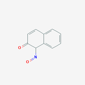 molecular formula C10H7NO2 B14319107 1-Nitrosonaphthalen-2(1H)-one CAS No. 112328-04-8