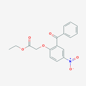 molecular formula C17H15NO6 B14319132 Ethyl (2-benzoyl-4-nitrophenoxy)acetate CAS No. 111044-19-0