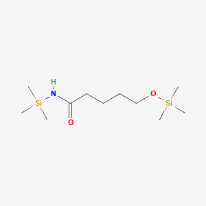 molecular formula C11H27NO2Si2 B14319135 N-(Trimethylsilyl)-5-[(trimethylsilyl)oxy]pentanamide CAS No. 112667-63-7