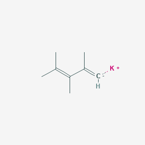 molecular formula C8H13K B14319174 potassium;2,3,4-trimethylpenta-1,3-diene CAS No. 113194-30-2