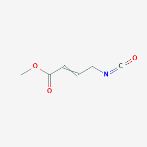molecular formula C6H7NO3 B14319188 Methyl 4-isocyanatobut-2-enoate CAS No. 104715-42-6
