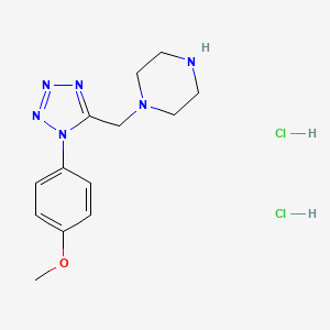 1-{[1-(4-methoxyphenyl)-1H-tetrazol-5-yl]methyl}piperazine dihydrochloride