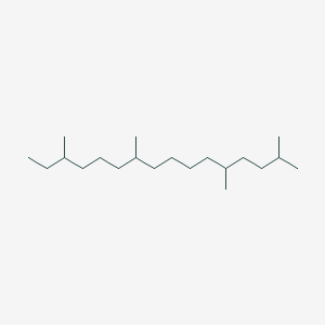 molecular formula C20H42 B14319197 2,5,10,14-Tetramethylhexadecane CAS No. 110823-67-1