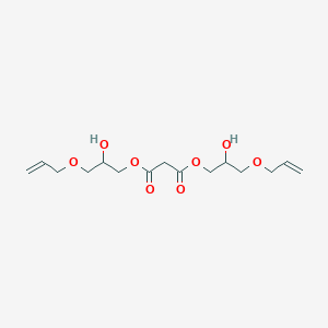 molecular formula C15H24O8 B14319199 Bis{2-hydroxy-3-[(prop-2-en-1-yl)oxy]propyl} propanedioate CAS No. 105644-02-8