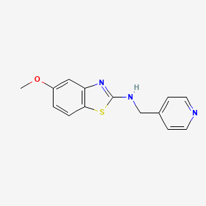 molecular formula C14H13N3OS B1431920 5-methoxy-N-(pyridin-4-ylmethyl)benzo[d]thiazol-2-amine CAS No. 1421475-93-5