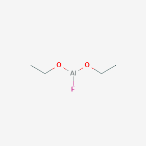 molecular formula C4H10AlFO2 B14319226 Aluminium fluoride ethoxide (1/1/2) CAS No. 106770-97-2