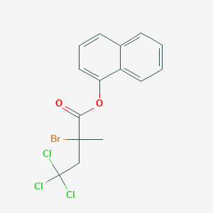 molecular formula C15H12BrCl3O2 B14319280 Naphthalen-1-yl 2-bromo-4,4,4-trichloro-2-methylbutanoate CAS No. 106749-75-1