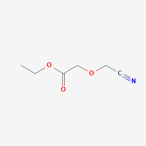 molecular formula C6H9NO3 B14319301 Ethyl (cyanomethoxy)acetate CAS No. 112333-59-2