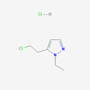 5-(2-chloroethyl)-1-ethyl-1H-pyrazole hydrochloride