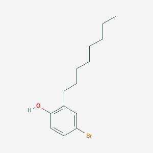 molecular formula C14H21BrO B14319345 4-Bromo-2-octylphenol CAS No. 105465-03-0