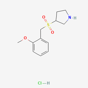 3-[(2-Methoxybenzyl)sulfonyl]pyrrolidine hydrochloride