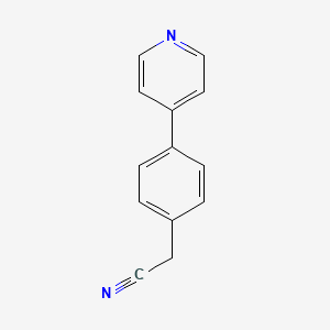 molecular formula C13H10N2 B14319403 [4-(Pyridin-4-yl)phenyl]acetonitrile CAS No. 112170-33-9