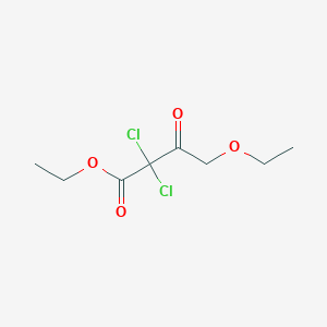 molecular formula C8H12Cl2O4 B14319404 Ethyl 2,2-dichloro-4-ethoxy-3-oxobutanoate CAS No. 110689-93-5