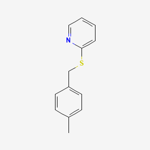 molecular formula C13H13NS B14319413 Pyridine, 2-[[(4-methylphenyl)methyl]thio]- CAS No. 112498-21-2