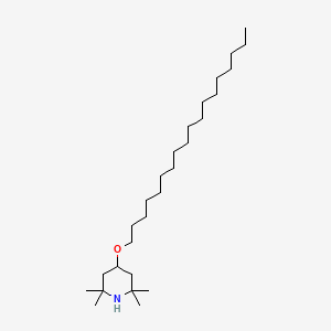 molecular formula C27H55NO B14319434 Piperidine, 2,2,6,6-tetramethyl-4-(octadecyloxy)- CAS No. 104564-32-1