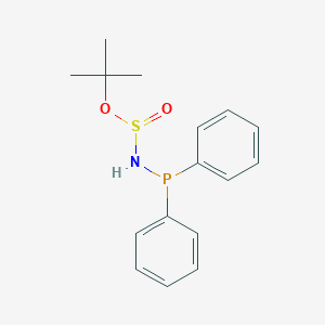 molecular formula C16H20NO2PS B14319472 tert-Butyl (diphenylphosphanyl)sulfuramidoite CAS No. 108836-40-4