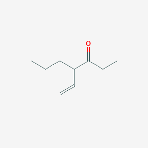 molecular formula C9H16O B14319494 4-Ethenylheptan-3-one CAS No. 112610-23-8