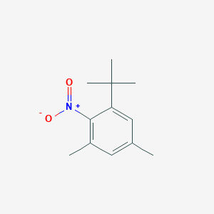 molecular formula C12H17NO2 B14319502 1-tert-Butyl-3,5-dimethyl-2-nitrobenzene CAS No. 106273-86-3