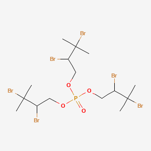 molecular formula C15H27Br6O4P B14319543 Tris(3-methyl-2,3-dibromobutyl)phosphate CAS No. 111712-48-2