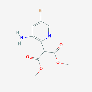 1,3-Dimethyl 2-(3-amino-5-bromopyridin-2-yl)propanedioate