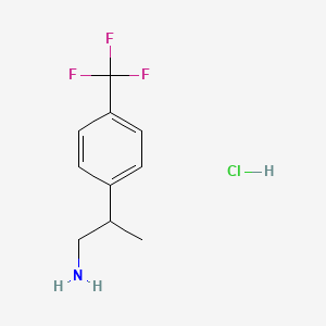 molecular formula C10H13ClF3N B1431958 2-[4-(Trifluoromethyl)phenyl]propan-1-amine hydrochloride CAS No. 880347-63-7