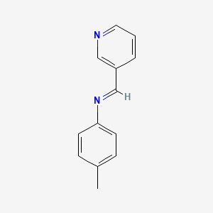 molecular formula C13H12N2 B14319637 Benzenamine, 4-methyl-N-(3-pyridinylmethylene)- CAS No. 110684-48-5
