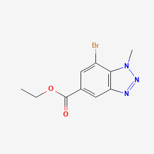 Ethyl 7-bromo-1-methyl-1,2,3-benzotriazole-5-carboxylate