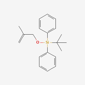 molecular formula C20H26OSi B14319664 Silane, (1,1-dimethylethyl)[(2-methyl-2-propenyl)oxy]diphenyl- CAS No. 105966-43-6