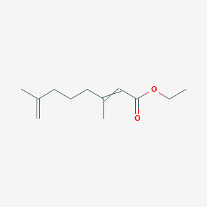 molecular formula C12H20O2 B14319667 Ethyl 3,7-dimethylocta-2,7-dienoate CAS No. 110995-21-6