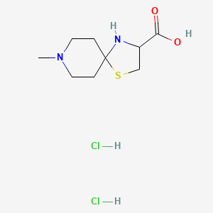 8-Methyl-1-thia-4,8-diazaspiro[4.5]decane-3-carboxylic acid dihydrochloride