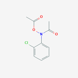 molecular formula C10H10ClNO3 B14319681 N-(Acetyloxy)-N-(2-chlorophenyl)acetamide CAS No. 113103-39-2