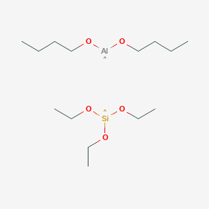 molecular formula C14H33AlO5Si B14319687 CID 78060832 