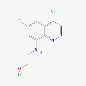 2-[(4-Chloro-6-fluoroquinolin-8-yl)amino]ethan-1-ol