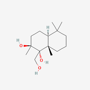 molecular formula C15H28O3 B14319695 Isoalbrassitriol CAS No. 110538-22-2