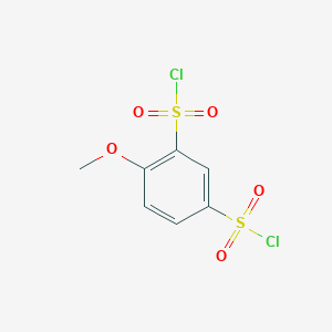 molecular formula C7H6Cl2O5S2 B14319709 4-Methoxybenzene-1,3-disulfonyl dichloride CAS No. 109139-47-1