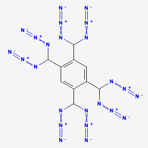 molecular formula C10H6N24 B14319713 1,2,4,5-Tetrakis(diazidomethyl)benzene CAS No. 110996-64-0