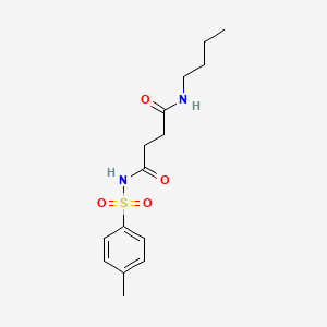 molecular formula C15H22N2O4S B14319736 N~1~-Butyl-N~4~-(4-methylbenzene-1-sulfonyl)butanediamide CAS No. 104816-51-5