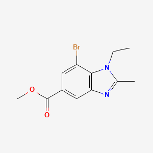 Methyl 7-bromo-1-ethyl-2-methyl-1,3-benzodiazole-5-carboxylate