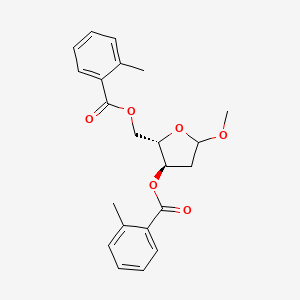 molecular formula C22H24O6 B1431984 Methyl 2-deoxy-3,5-di-o-toluoyl-l-ribofuranoside CAS No. 1423035-39-5